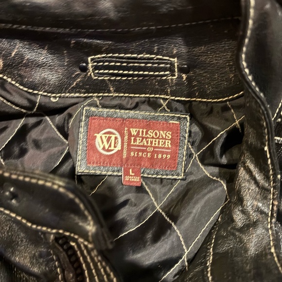 Wilsons Leather Other - Lance Collarless Leather Moto Jacket. Leather made since 1899.
